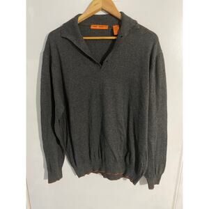 Setti Ponti sweater men’s size L gray knit made in Italy classic